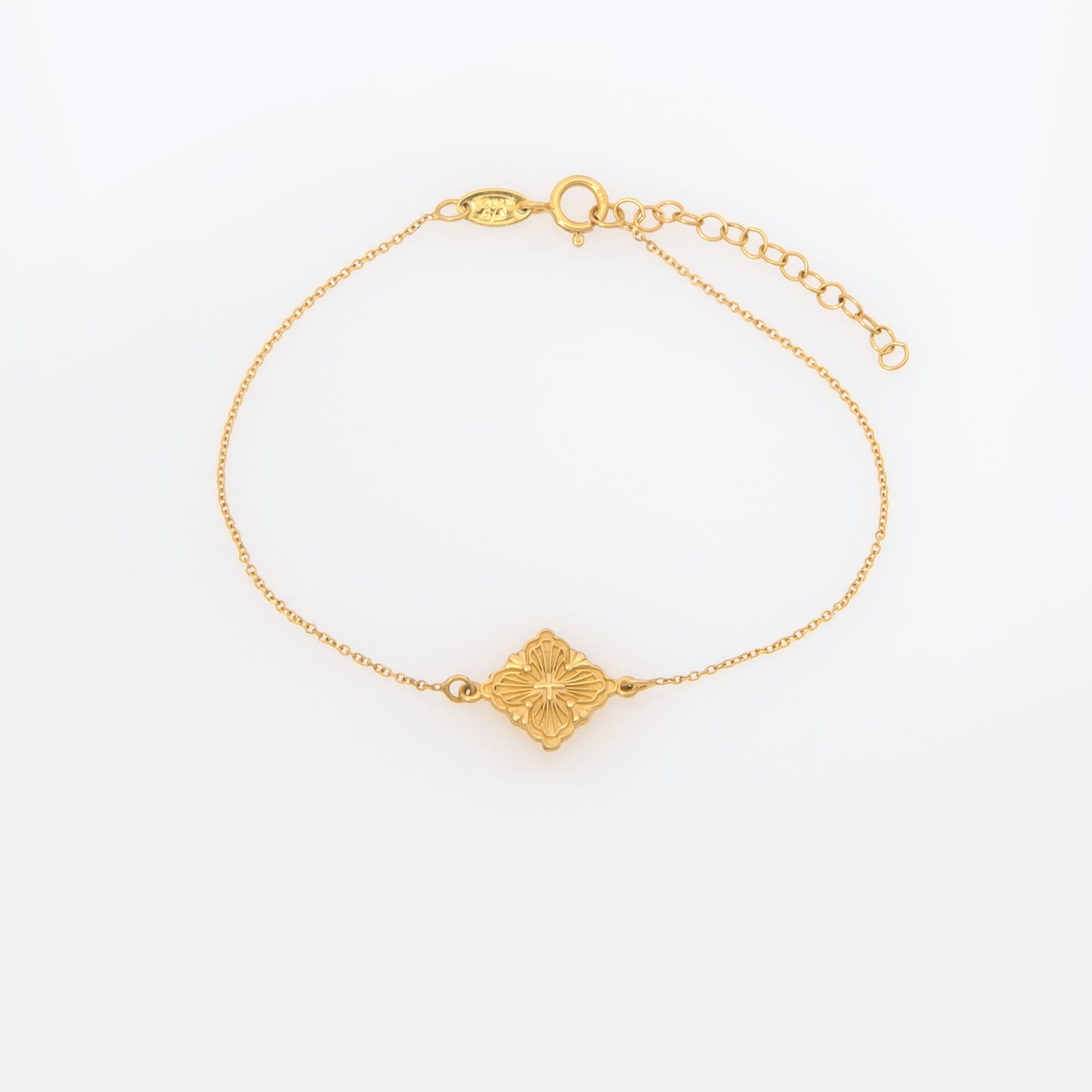 Cross Four-Leaf Clover Bracelet