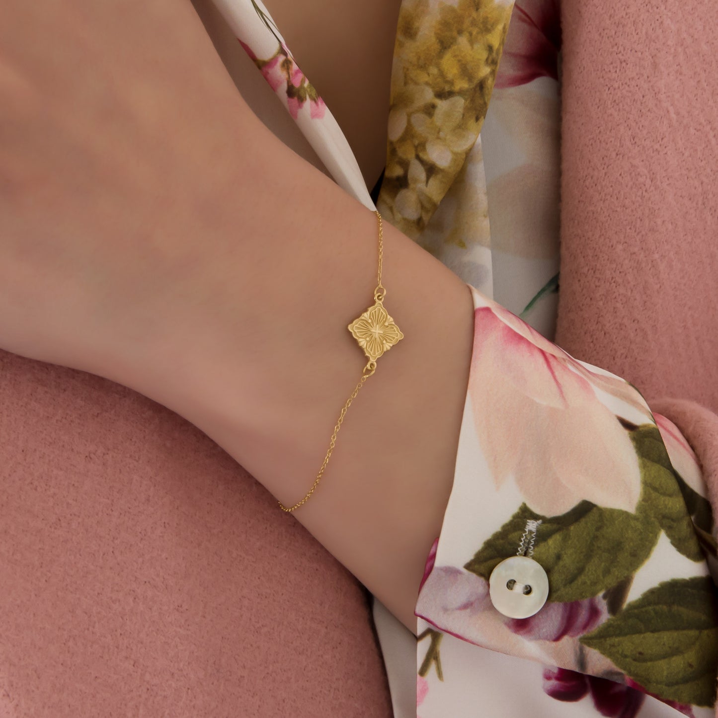 Cross Four-Leaf Clover Bracelet