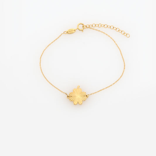 Four-Leaf Clover Sunburst Bracelet