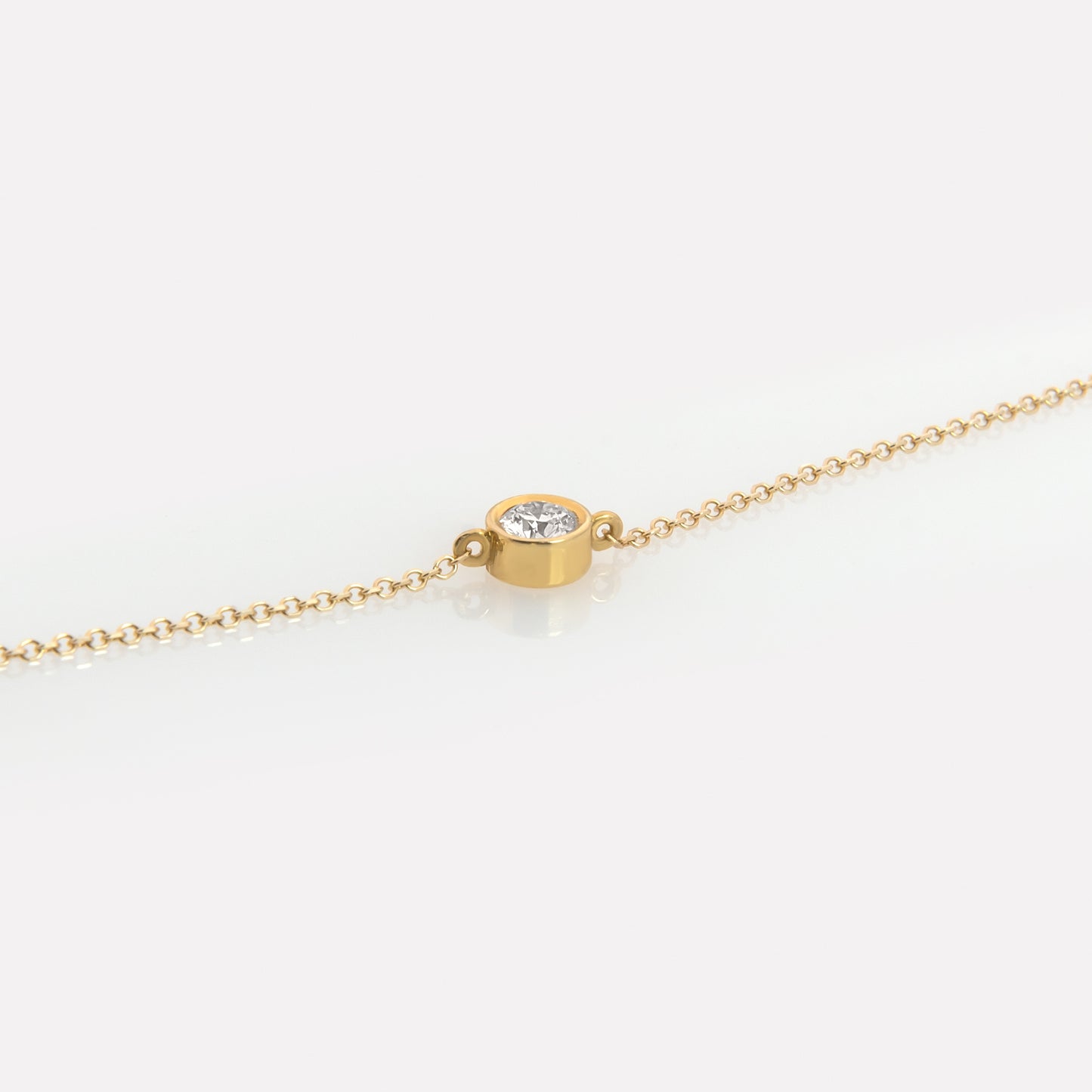 14K Solid Gold Diamond Bracelet – Bezel-Set Lab-Grown Diamond Bracelet