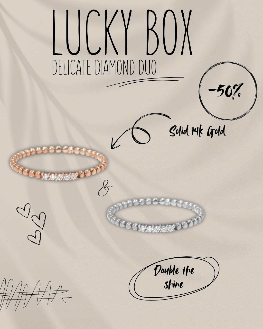 Lucky Box: Delicate Diamond Duo (-50%)