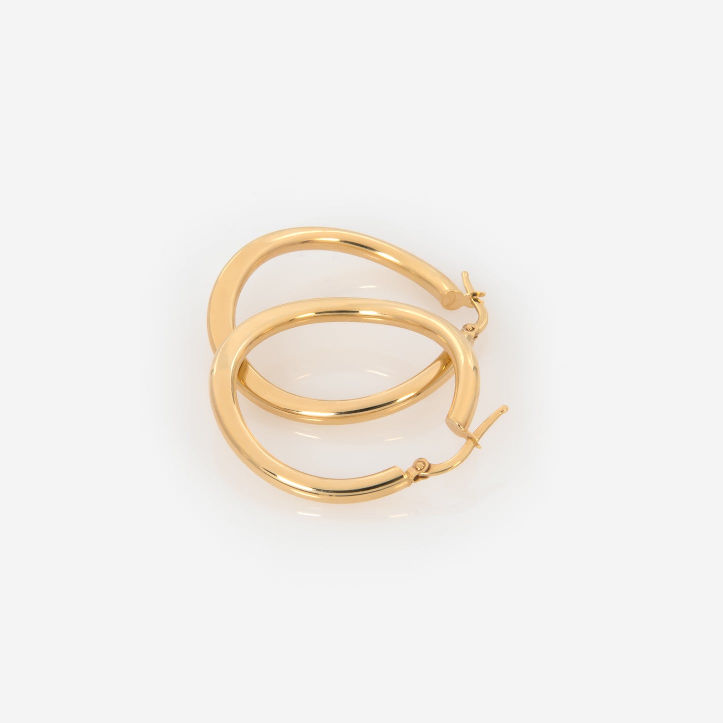 Wavy Round Hoop Earrings