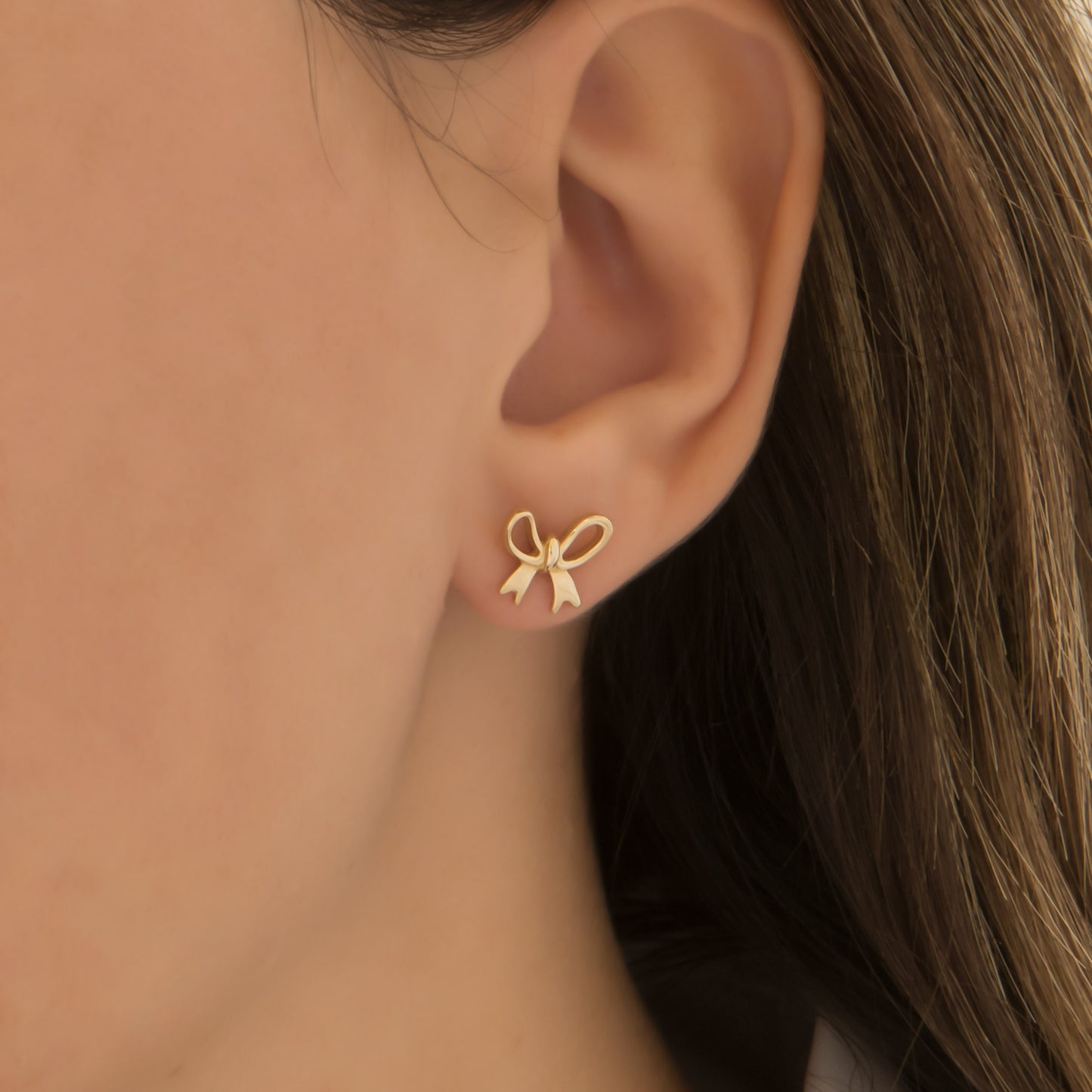 Elegant Bow Stud Earrings