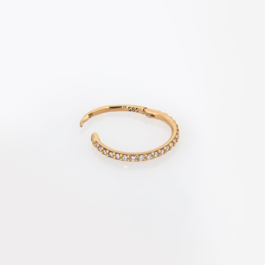 Gemstone Helix Piercing Earring