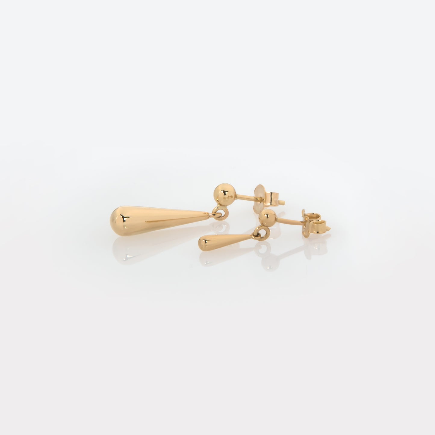Dainty Teardrop Gold Dangle Earrings