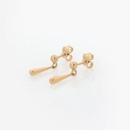 Dainty Teardrop Gold Dangle Earrings