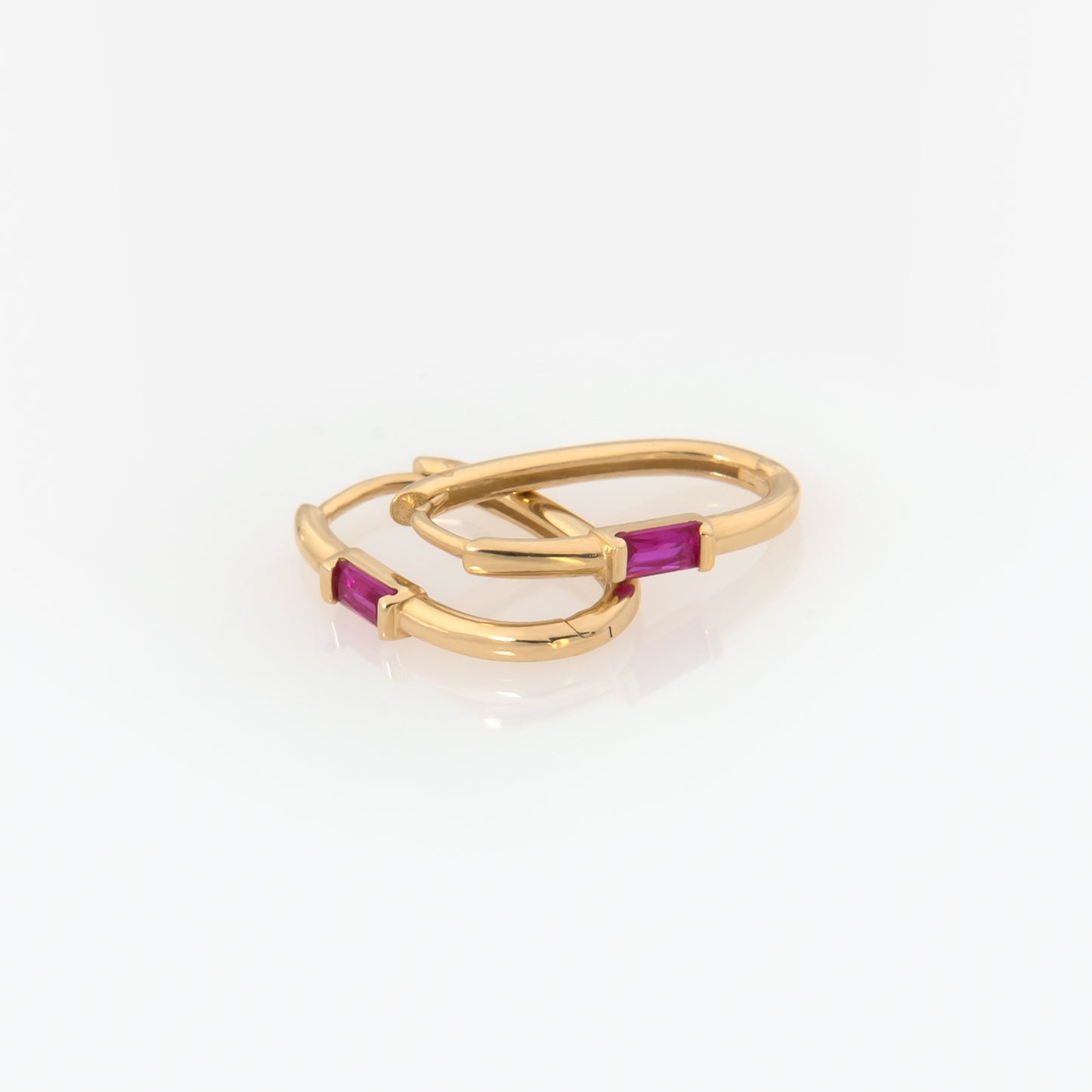 Baguette Paperclip Earrings