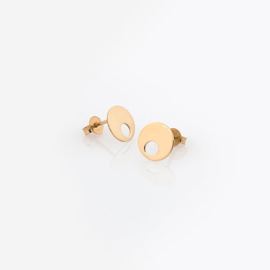 Round Stud Earrings