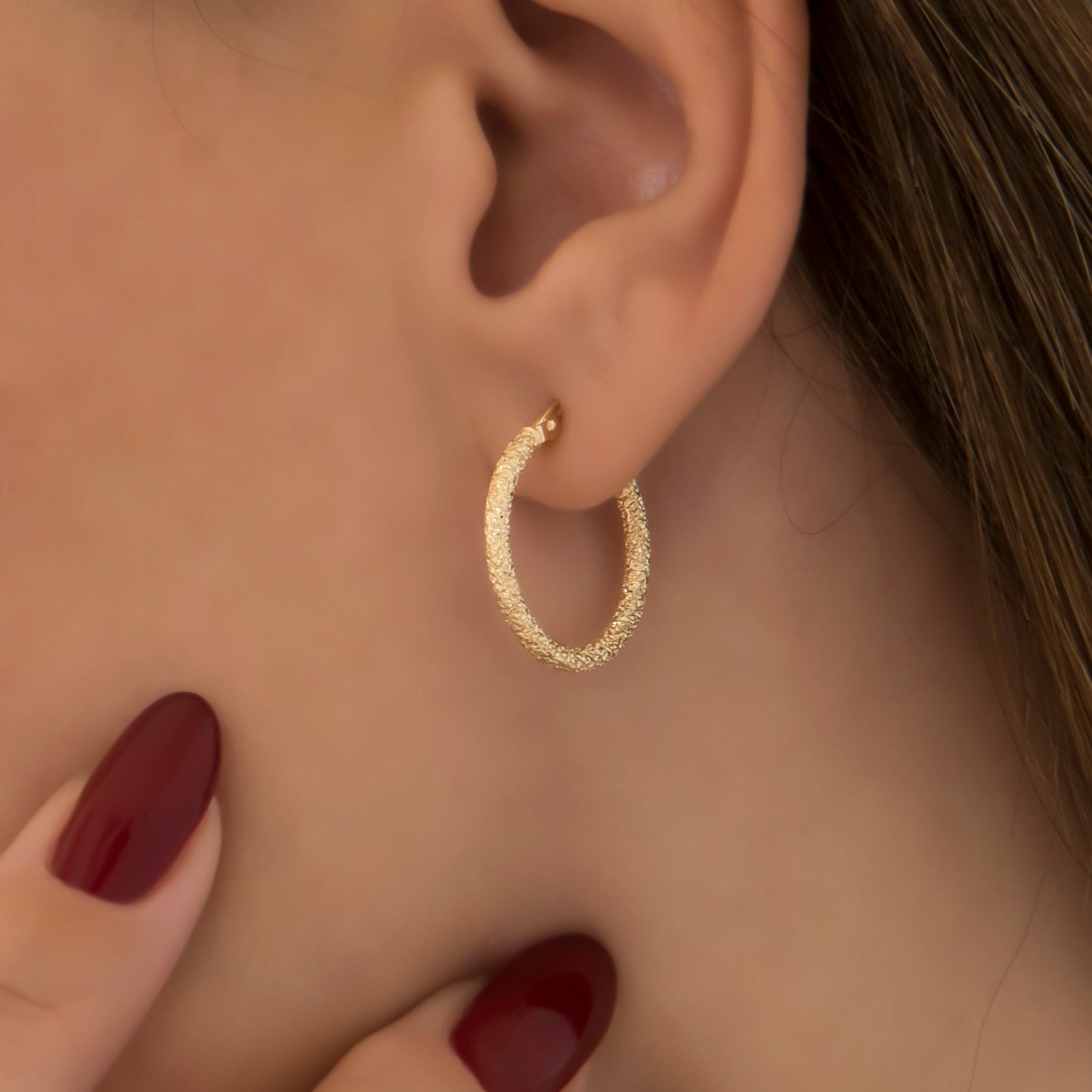 Matte Hoop Earrings