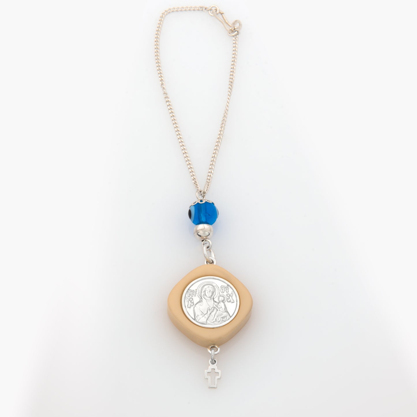 Sterling Silver Saint Christopher Lucky Car Charm