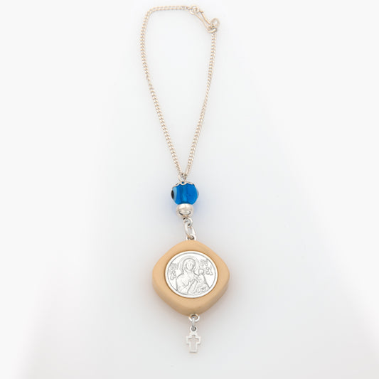 Sterling Silver Saint Christopher Lucky Car Charm