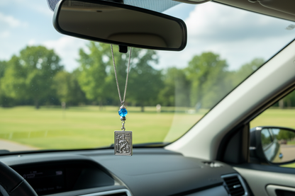 Evil Eye Holy Mary St Christopher Rearview Car Mirror Charm