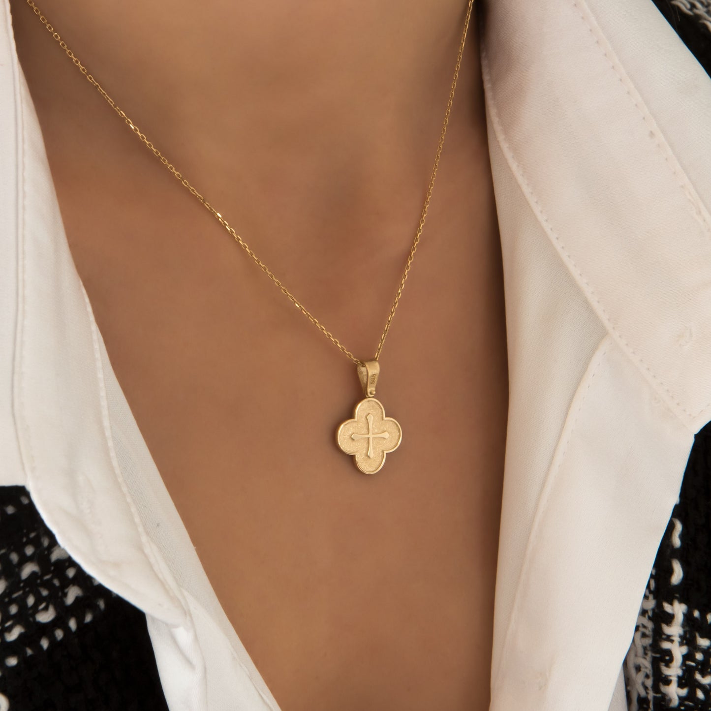 Byzantine Clover Necklace