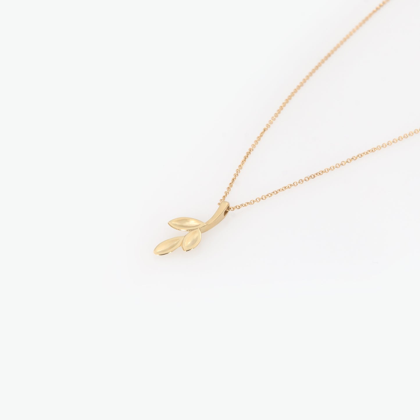 Olive Leaf Gold Necklace