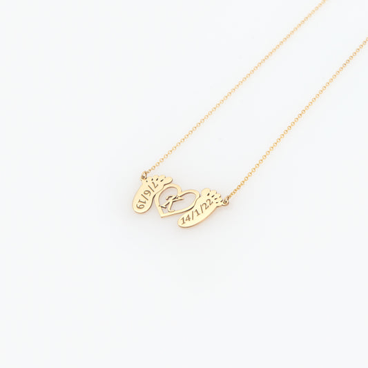 Personalized Baby Footprint Necklace