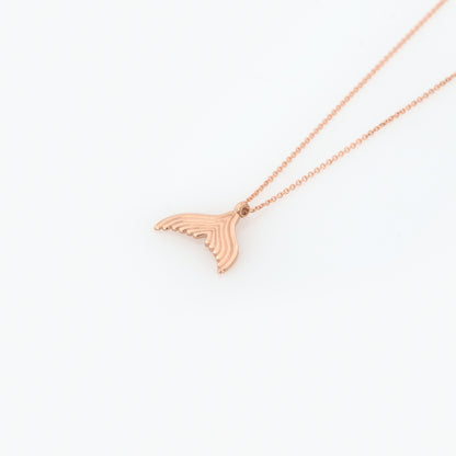 Gold Whale Tail Necklace