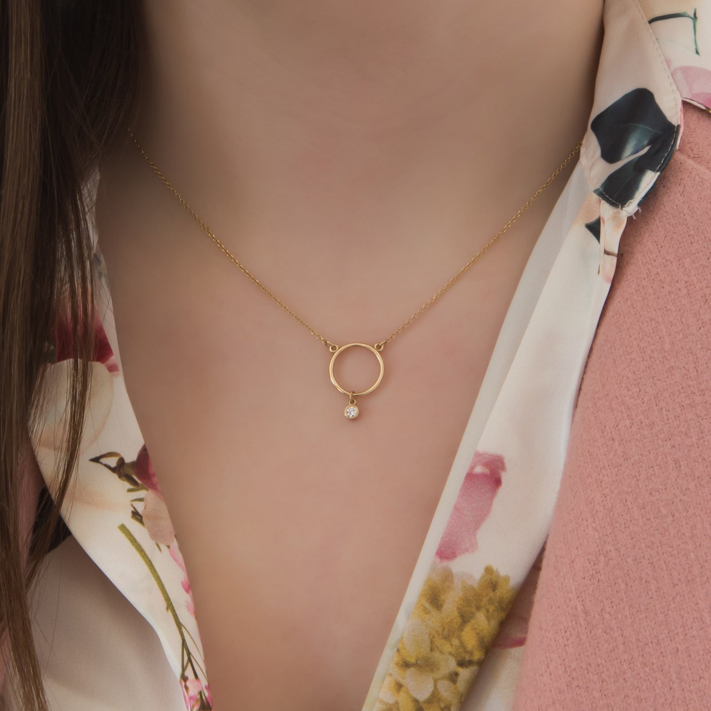 Hanging Charm Chain Necklace