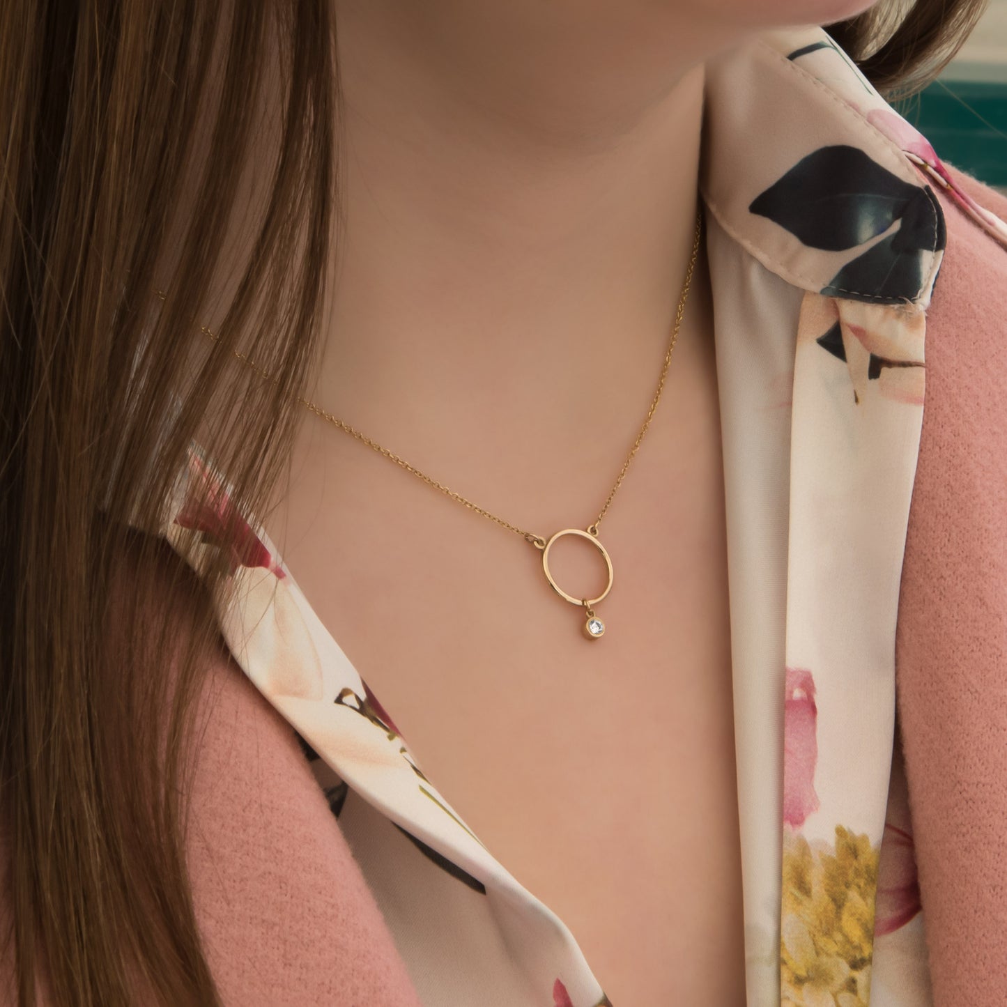 Hanging Charm Chain Necklace