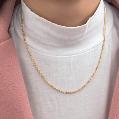 Elegant Gold Rope Chain