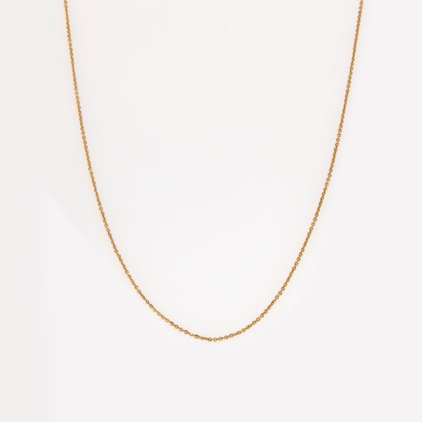 Solid Gold Cable Chain Necklace