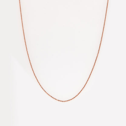 Solid Gold Cable Chain Necklace