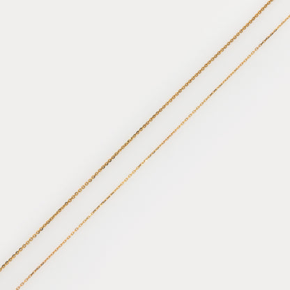 Solid Gold Cable Chain Necklace