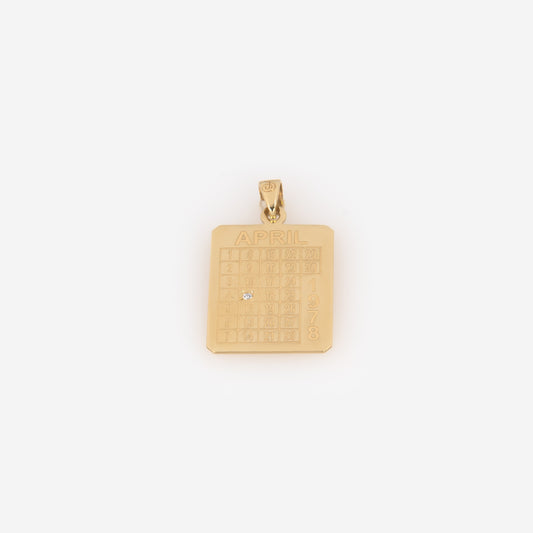 Gold Personalized Diary Tag