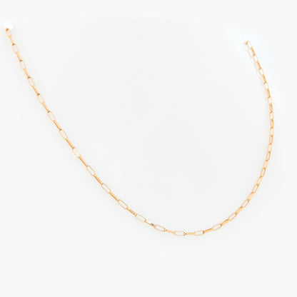 Delicate Gold Paperclip Necklace
