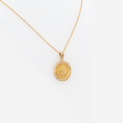 Round Alexander the Great Meander Pendant