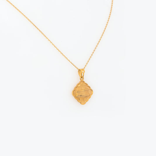 One Sided Acropolis Rhombus Pendant