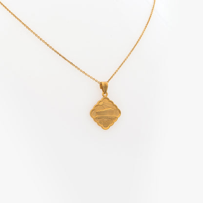 One Sided Acropolis Rhombus Pendant
