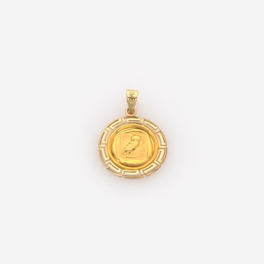 Round Acropolis Meander Pendant