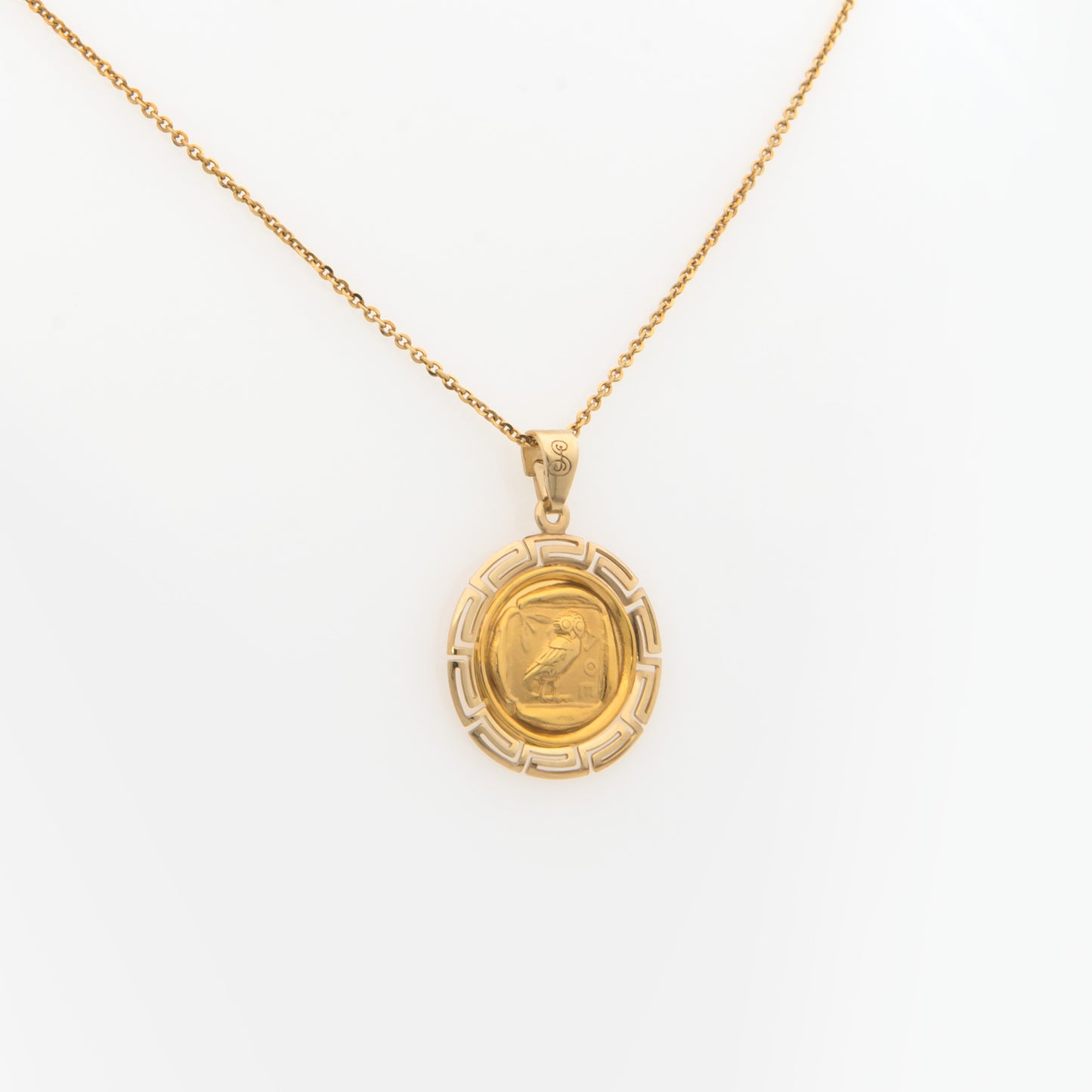 Round Acropolis Meander Pendant