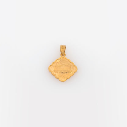 Double-Sided Athena and Acropolis Pendant