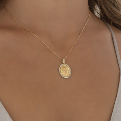 Oval Athena Gemstone Pendant