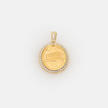 Oval Parthenon Gemstone Pendant