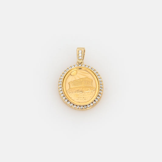 Oval Parthenon Gemstone Pendant