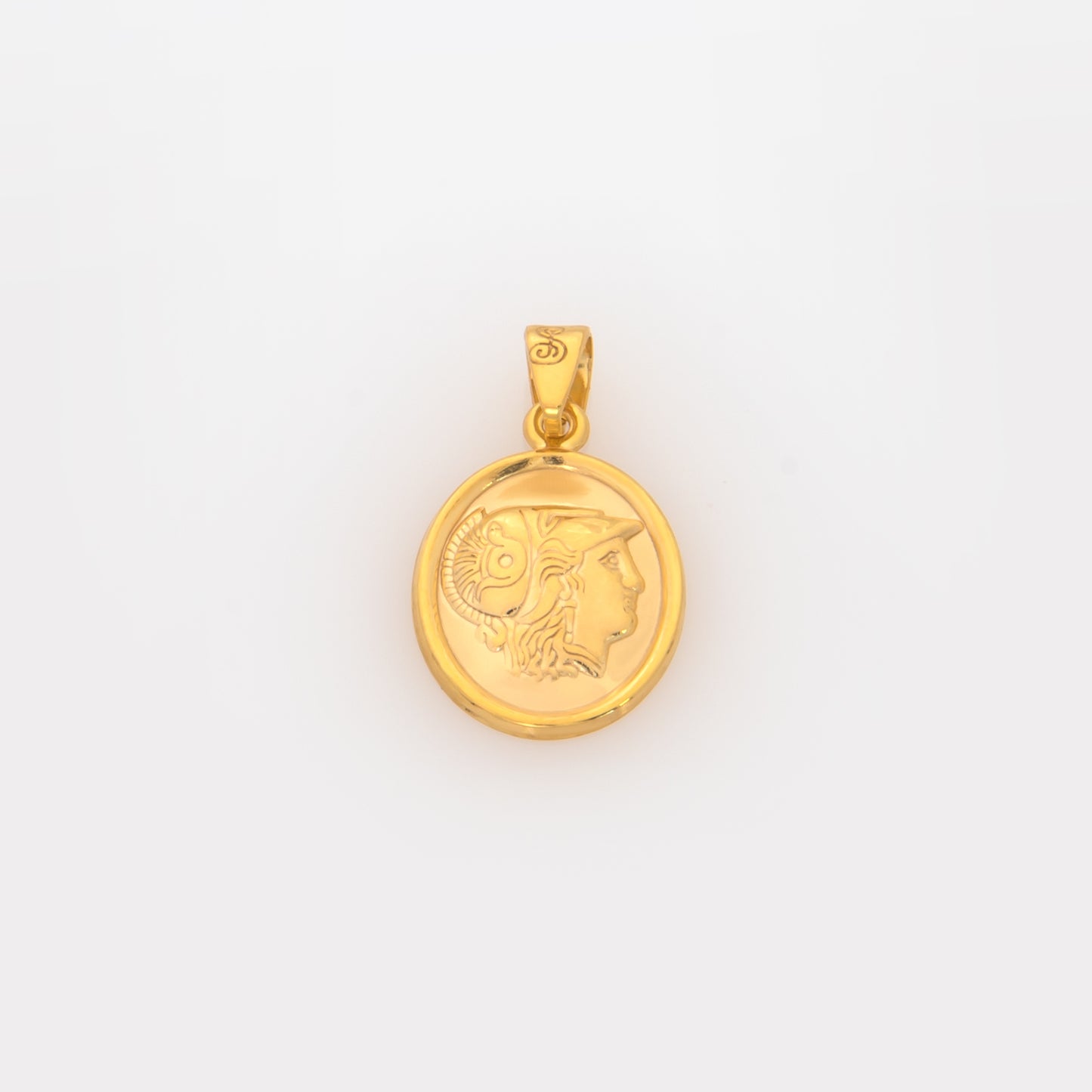 Oval Plain Athena Medallion