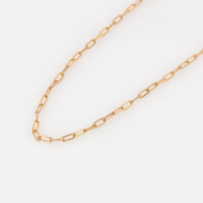 Minimalist Paperclip Gold Necklace