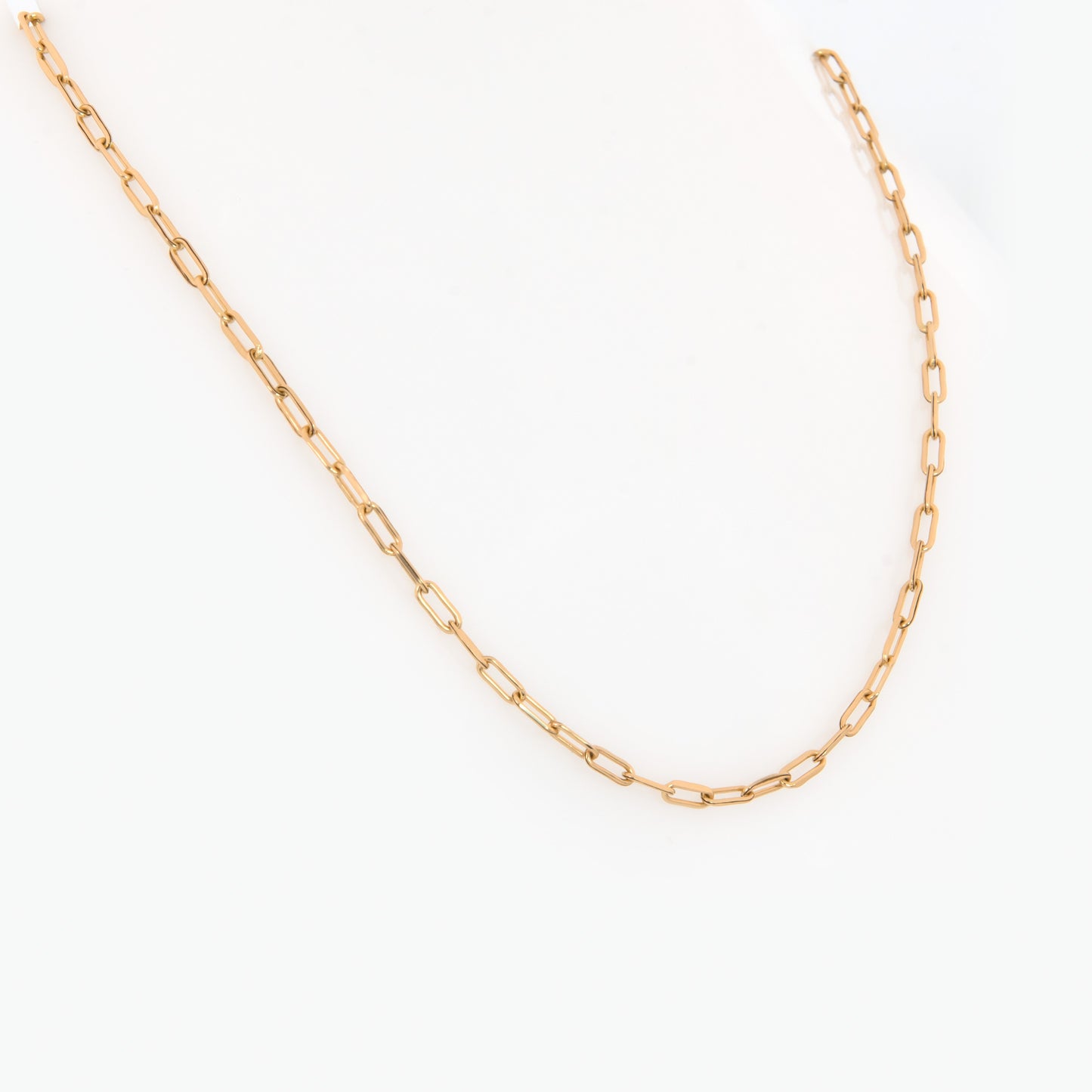 Minimalist Paperclip Gold Necklace