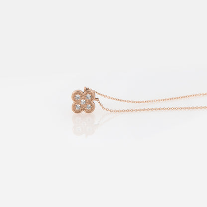 Four Leaf Clover Gemstone Necklace