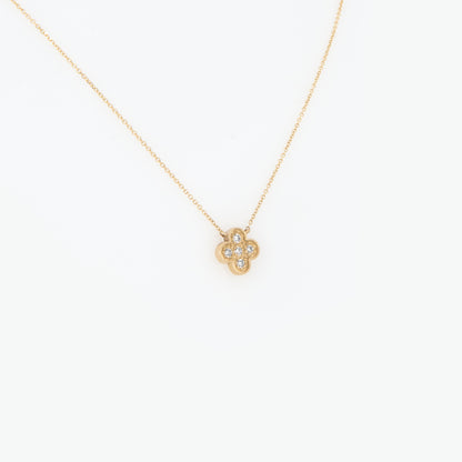 Four Leaf Clover Gemstone Necklace