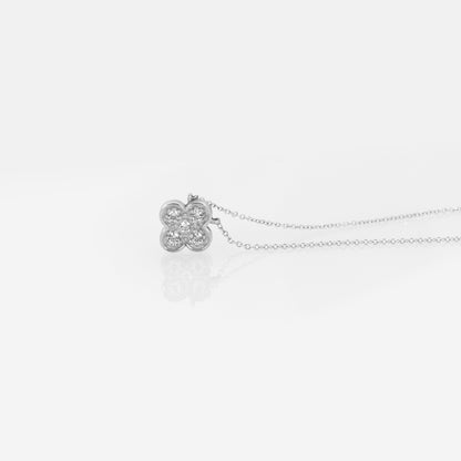 Four Leaf Clover Gemstone Necklace