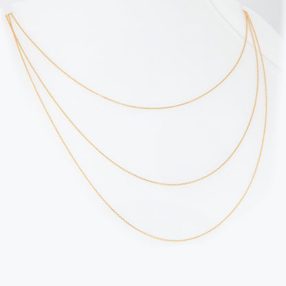 9k Gold Thin Cable Chain