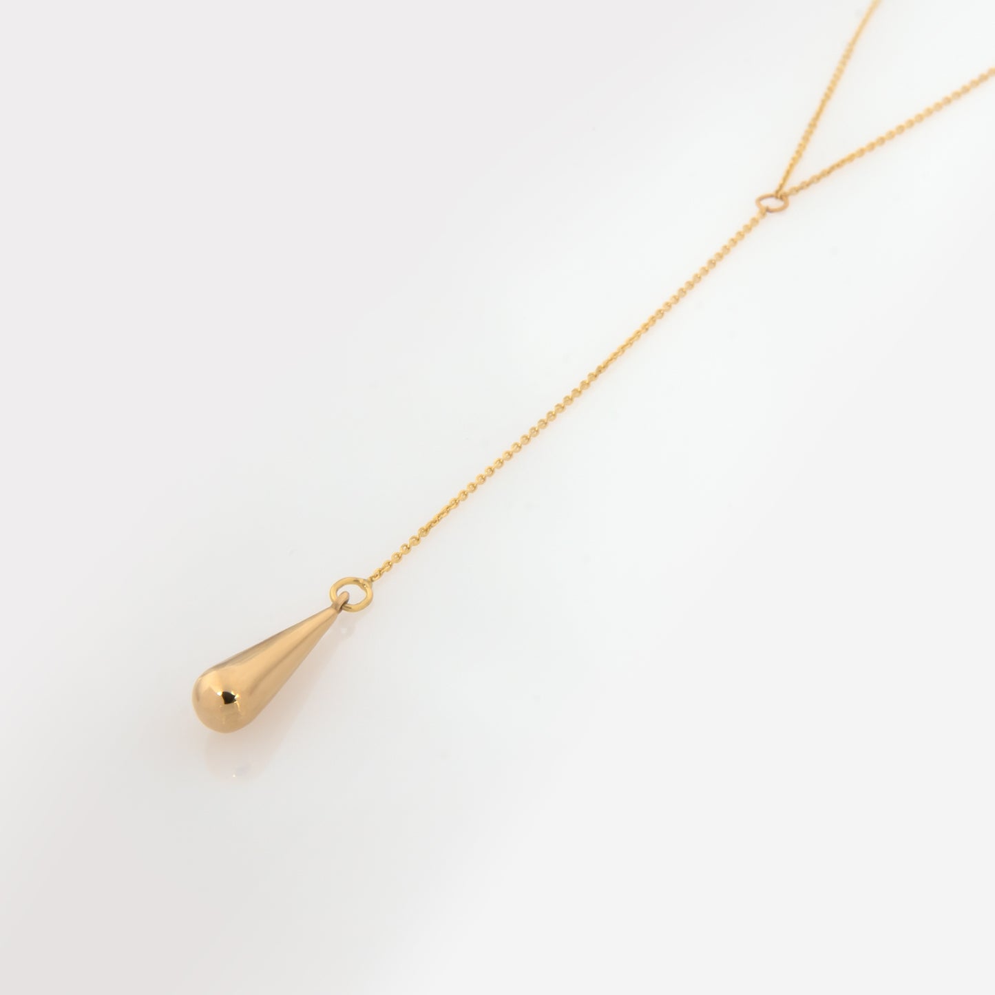 Lariat Teardrop Necklace
