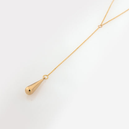 Lariat Teardrop Necklace