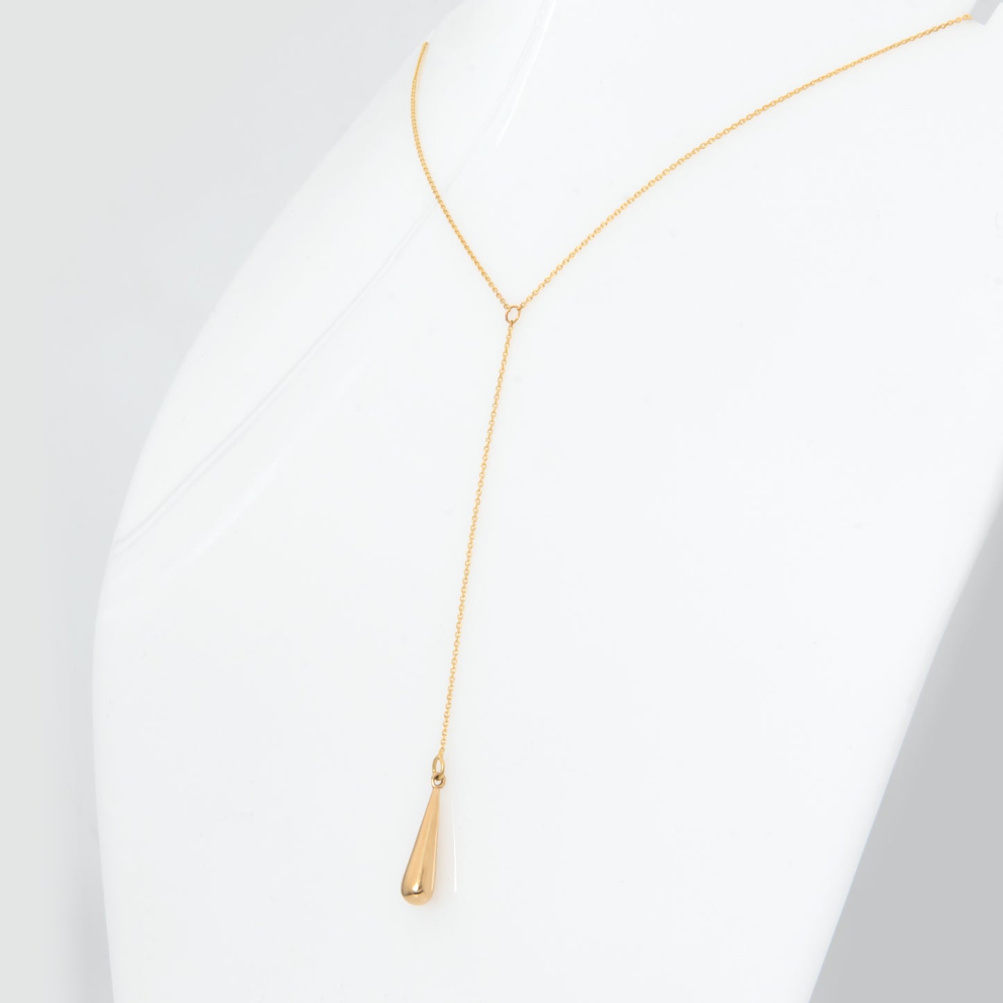 Lariat Teardrop Necklace