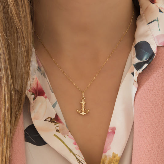 Anchor Pendant Necklace