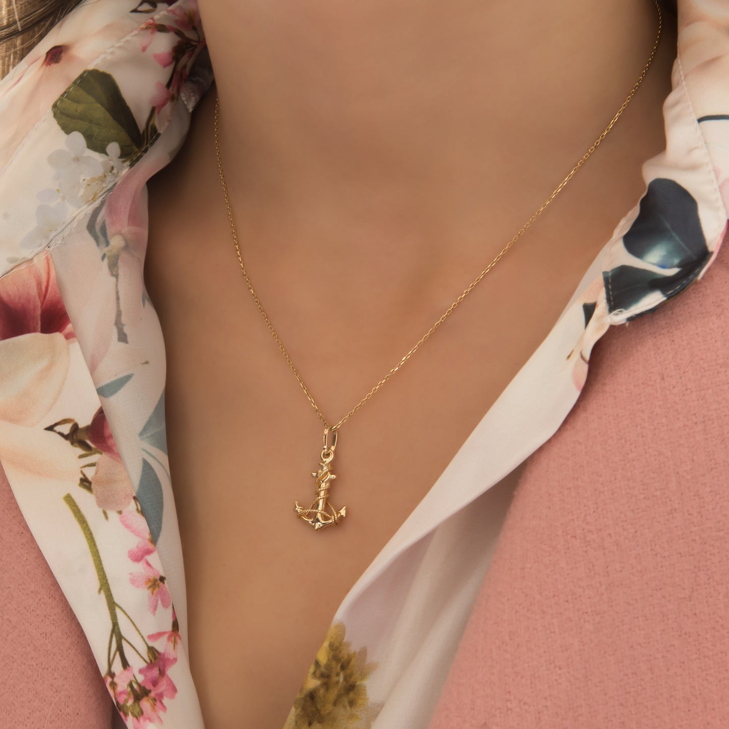 Anchor Pendant Necklace