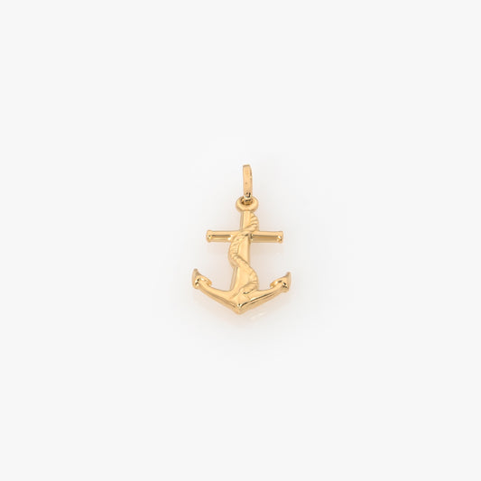 Bold Anchor Pendant Necklace